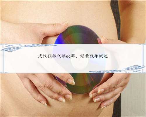 武汉捐卵代孕qq群，湖北代孕概述