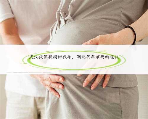 武汉提供找捐卵代孕，湖北代孕市场的现状
